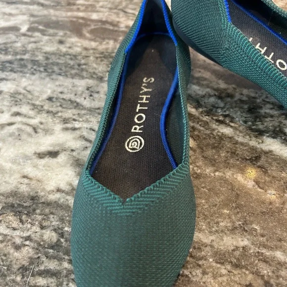 Rothy's Green and Blue Flats - Picture 7 of 8
